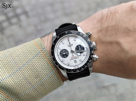 tudor chronograph white dial|tudor watches black bay chrono.